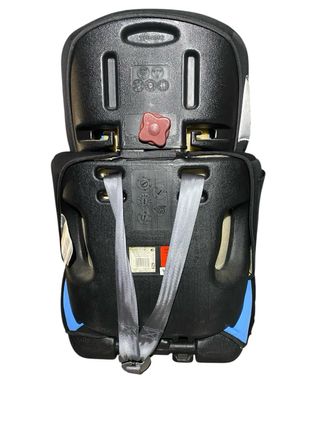 Silla de coche para bebé azul y negra