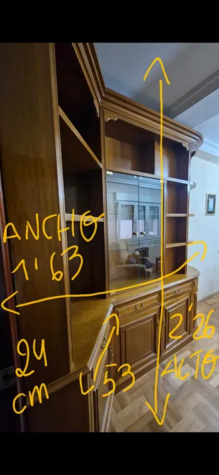 URGE Mueble de roble para esquina salón