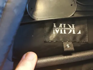 Chaquetón largo mujer negro