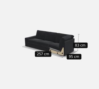 Sofá modular Kivik 3 plazas gris