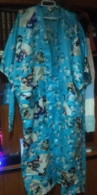 Bata Kimono Estampada Mujer Talla Única