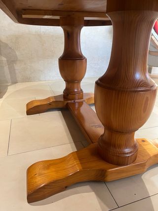 Mesa comedor pino ovalada