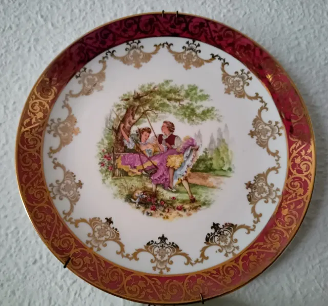 Plato decorativo pareja columpio