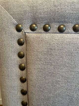 Cabecero Westwing capitoné gris elegante