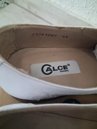 Zapatos de Piel Blancos Elegantes Talla 41