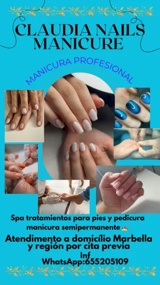 Manicura profesional titulada a domicilio