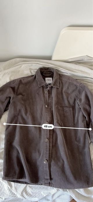 Sobrecamisa gris Zara mujer