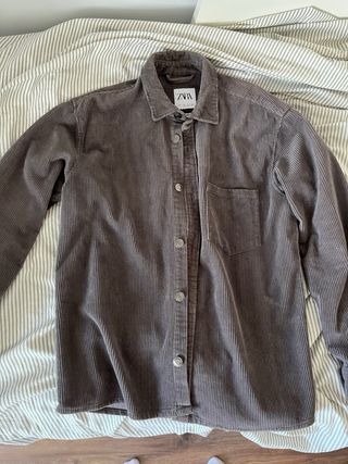 Sobrecamisa gris Zara mujer