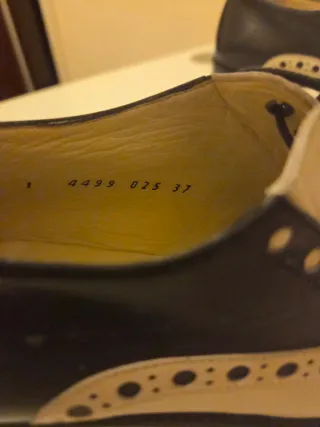 Zapatos de cordones bicolor mujer