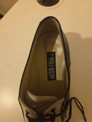 Zapatos de cordones bicolor mujer