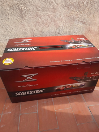 Scalextric Digital System Pit Box 3 coches