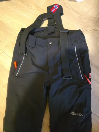 Pantalón de esquí TROLLKIDS niño negro