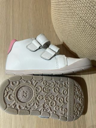 Zapatillas Pablosky Talla 22 Blancas y Rosas