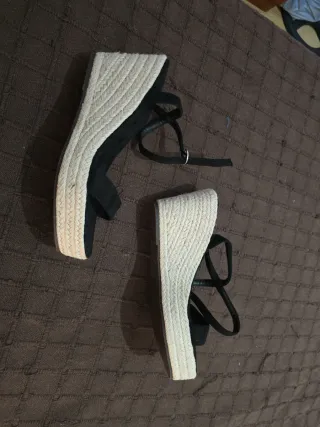 Sandalias Plataforma Negras Talla 41