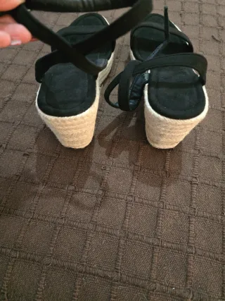 Sandalias Plataforma Negras Talla 41