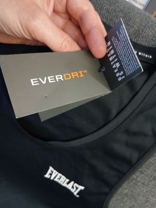 Camiseta Tirantes Everlast Talla L Negra