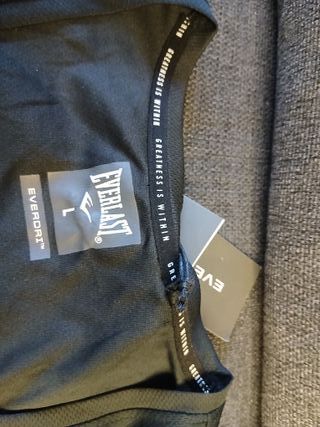 Camiseta Tirantes Everlast Talla L Negra