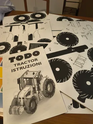 Puzzle 3D Tractor Eco-Friendly Cartone