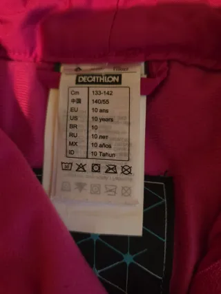 Pantalón de esquí niña talla 10