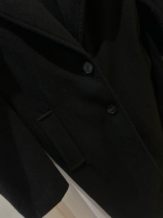 ABRIGO MUJER PAÑO NEGRO - TALLA S