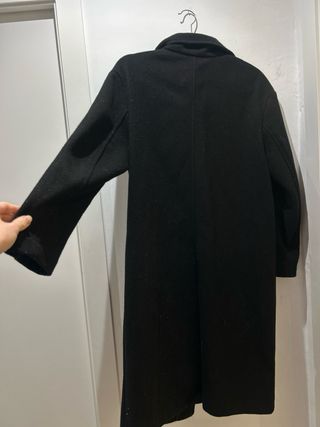 ABRIGO MUJER PAÑO NEGRO - TALLA S