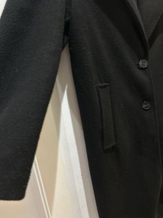 ABRIGO MUJER PAÑO NEGRO - TALLA S