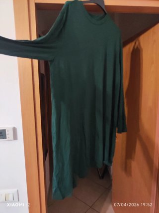 Abito comodo verde taglia unica