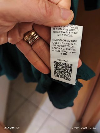 Abito comodo verde taglia unica