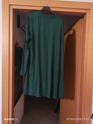 Abito comodo verde taglia unica