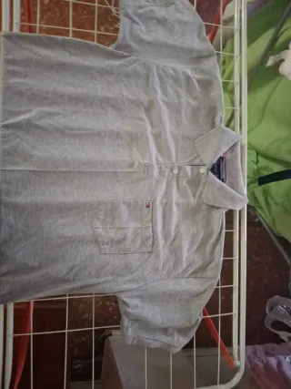 Polo Tommy Hilfiger Gris Talla L