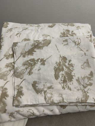 Nórdico de tela blanco con funda nórdica