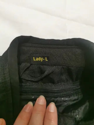 Chaqueta Cordura Moto Negra y Beige