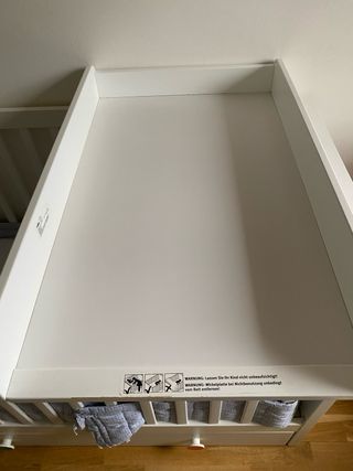 Cambiador para cuna blanco