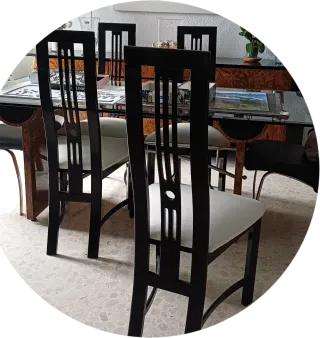 6 Sillas Comedor Respaldo Alto