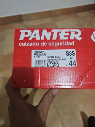 Botas Panter Fragua Plus Negras/Azules Nuevas
