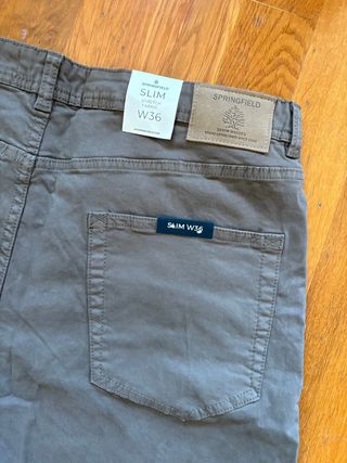 Pantalón Springfield Gris Talla 36