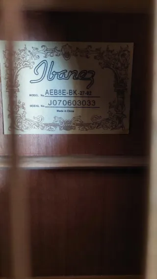 Basso acustico Ibanez nero