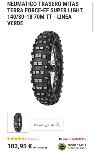 Neumático Trasero Mitas Terra Force-EF 140/80-18