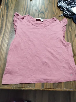 Top rosa Brownie XXS con encaje