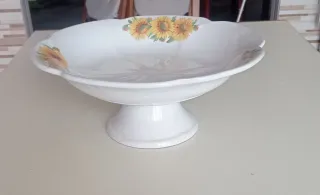 Alzatina ceramica vintage girasoli