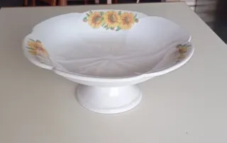 Alzatina ceramica vintage girasoli