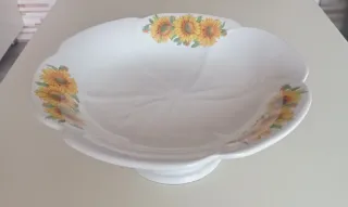 Alzatina ceramica vintage girasoli