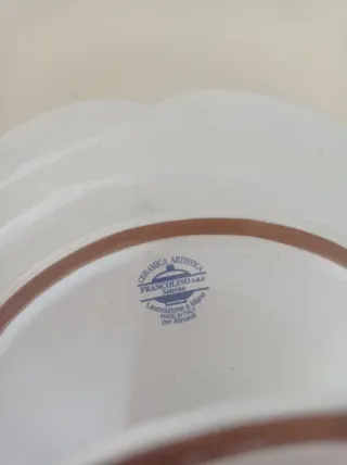 Alzatina ceramica vintage girasoli