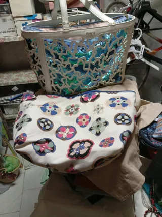 Lote bolsas interiores azul y verde