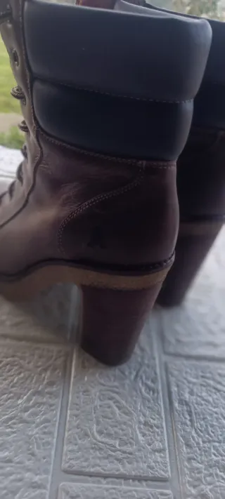 Botines de tacón marrones talla 39