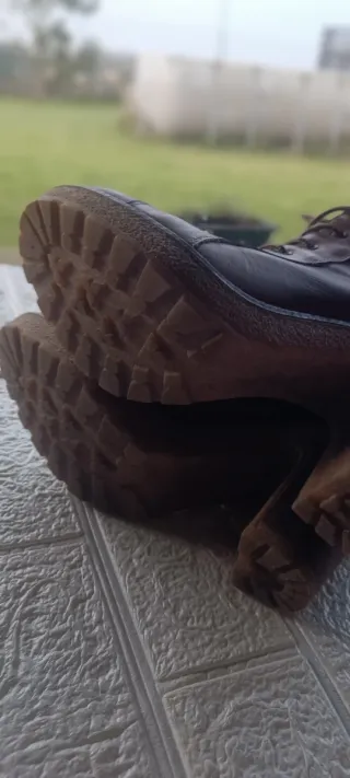 Botines de tacón marrones talla 39