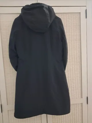 Giubbotto K-Way nero e grigio. Double face.