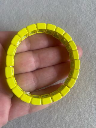 Pulseira com Cristais Amarelos