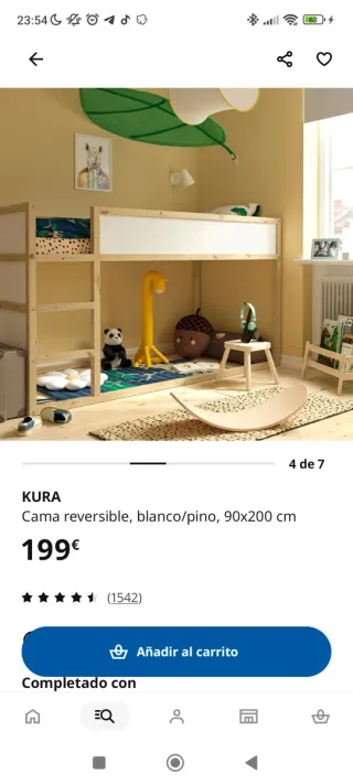 URGE VENTA Litera infantil IKEA madera + 2 colchon