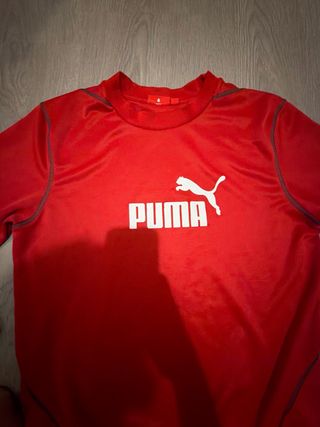 Camiseta Puma Talla S Roja Ligera Vintage